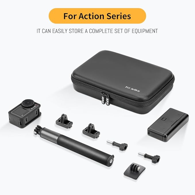 Osmo Action 5 Pro Carrying Storage Case for DJI Osmo Action 5 Pro/Action 4 3, Surface Waterproof Travel Portable Hard Bag Compatible With DJI Osmo Action 5 Pro/4/3 Adventure Combo Outdoor Travel kit