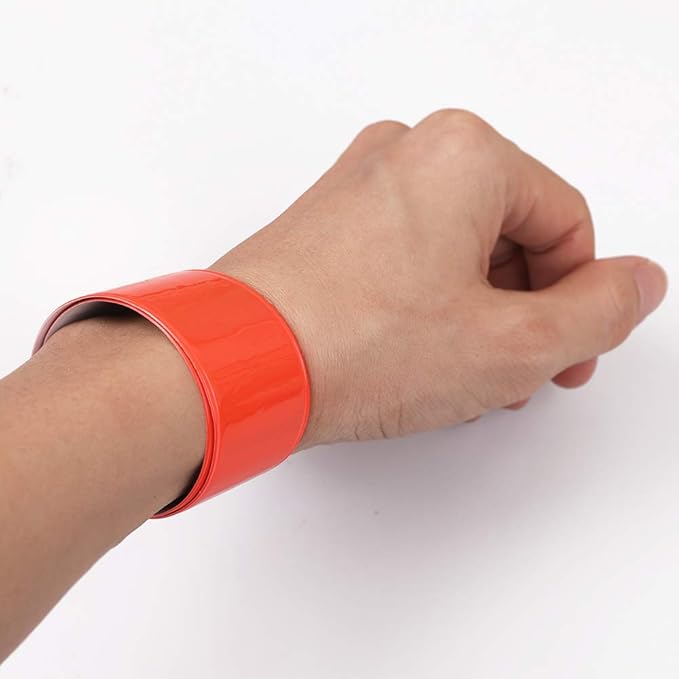 Reflective Bands, Reflective Slap Bracelet, Reflective Wristband High Visibility Reflectors, for Night Run, Night Cycling, Night Working