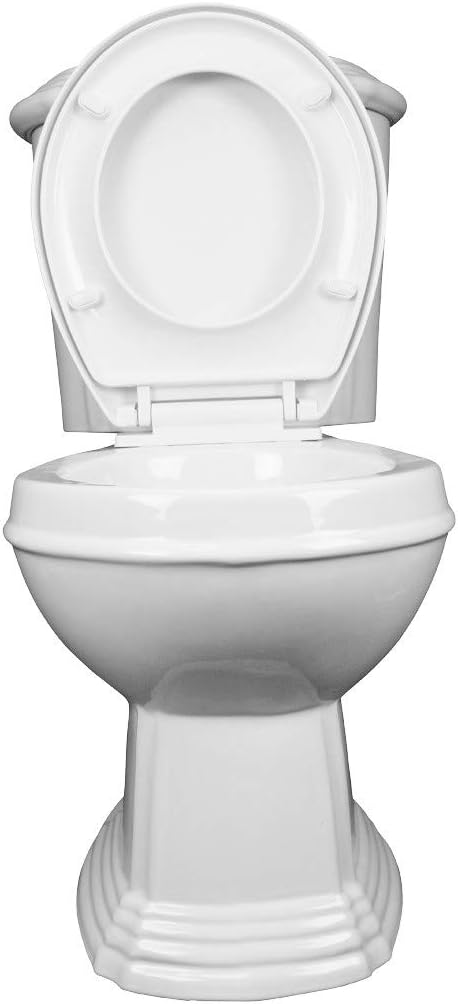 Renovators Supply Manufacturing 2 Piece Toilet Sheffield White Bathroom Toilets With Slow Close Toilet Seat Elongated Toilet Bowl
