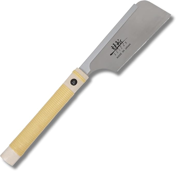 SUIZAN Dozuki Dovetail Saw 6" Rip Cross Angle Cut - Professional Japanese Pullsaw Handsaw Woodworking Tools