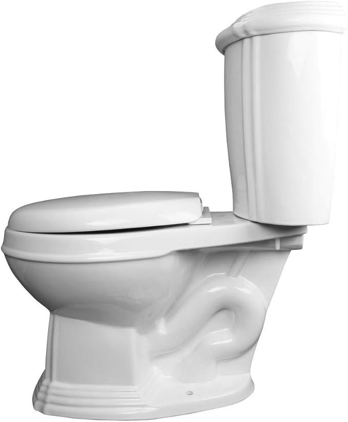 Renovators Supply Manufacturing 2 Piece Toilet Sheffield White Bathroom Toilets With Slow Close Toilet Seat Elongated Toilet Bowl