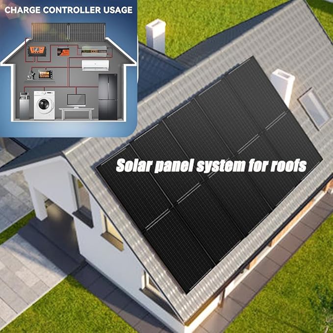 1000 Watt Solar Panels (200W 5 Pack) Monocrystalline High-Efficiency 12V Solar Panel for RV Camping Boat Home Farm Marine Battery and Other Off-Grid Applications (1000w, 200w*5)
