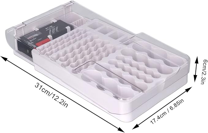 Battery Organizer Storage Box with Tester,Clear Lid Battery Organizer Storage Case Holder Holds 93 Batteries Battery Storage Box Battery Carrying Case(Batteries are Not Included)