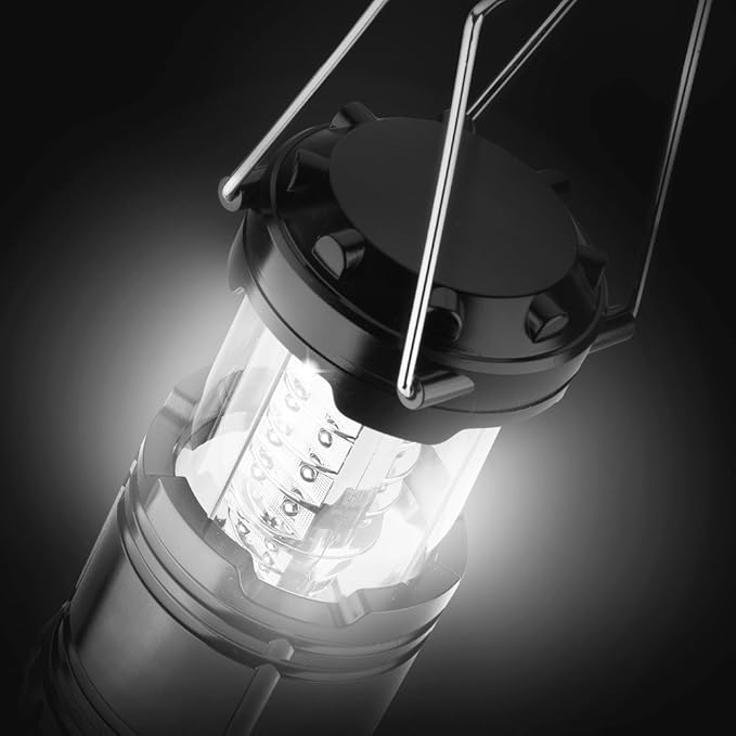 Elevon Ultra Bright LED Collapsible Water Resistant Camping Lantern Flashlights