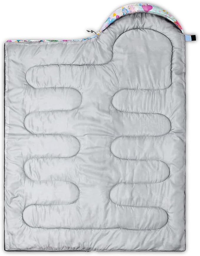 Sleeping Bags for Adults and Kids Backpacking Camping Sleeping Bags for Girls and Boys Lightweight Waterproof Cold/Warm Sleeping Bag for Season Camping Essentials Outdoor Travel with Compression Bags