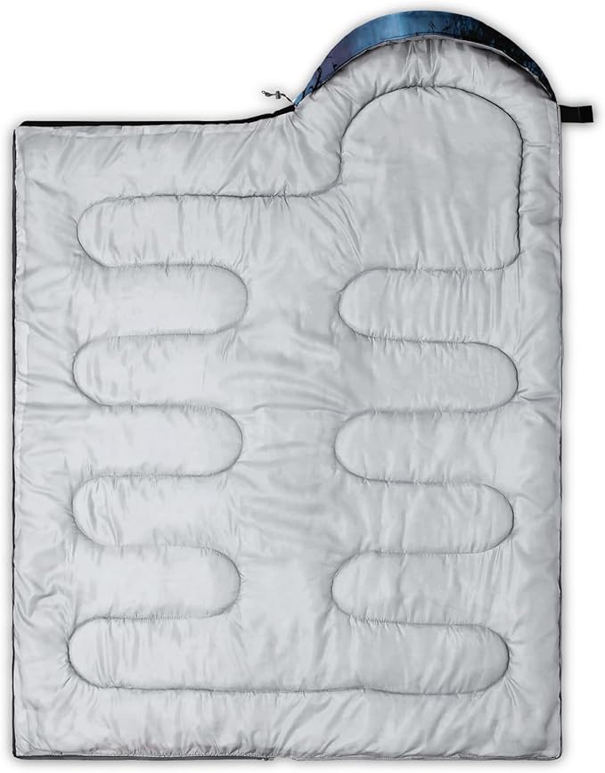 HOSIMA Dear Hunting Pattern Cold Weather Sleeping Bags for Adults,Black Light Weight Sleeping Bags for Kids Adults,WaterProof Sleeping Bags for Outdoors Hiking.