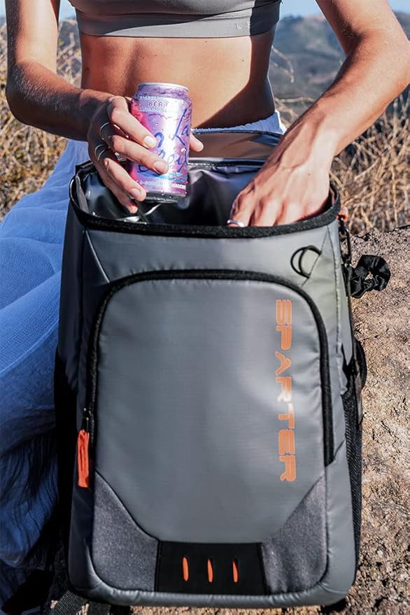 Backpack Cooler Insulated Leak Proof 33/49 Cans, 2 Insulated Compartments Thermal Bag, Portable Lightweight Beach Travel Camping Lunch Backpack for Men and Women