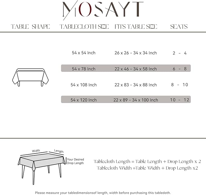 MOSAYT Rectangle Vinyl Tablecloth, 100% Waterproof Buffalo Gingham Plastic Table Cloth, Heavy Duty Wipeable Table Covers for Picnic, Outdoor, Camping - 54 x 78, Blue