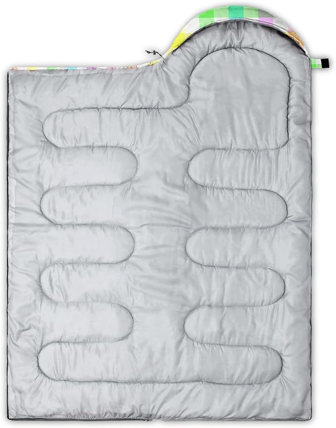 Sleeping Bags for Adults and Kids Backpacking Camping Sleeping Bags for Girls and Boys Lightweight Waterproof Cold/Warm Sleeping Bag for All Season