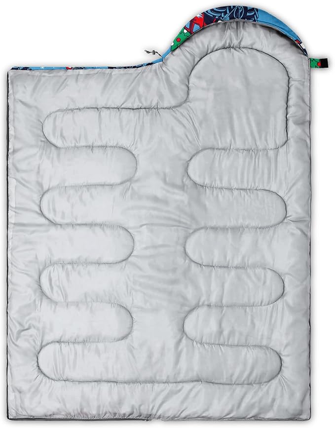 QOOMO Camping Sleeping Bags,3 Season Warm & Cool Weather,Lightweight,Waterproof Sleeping Bags for Adults & Kids,Traveling,and Outdoors,Camping Gear Equipment