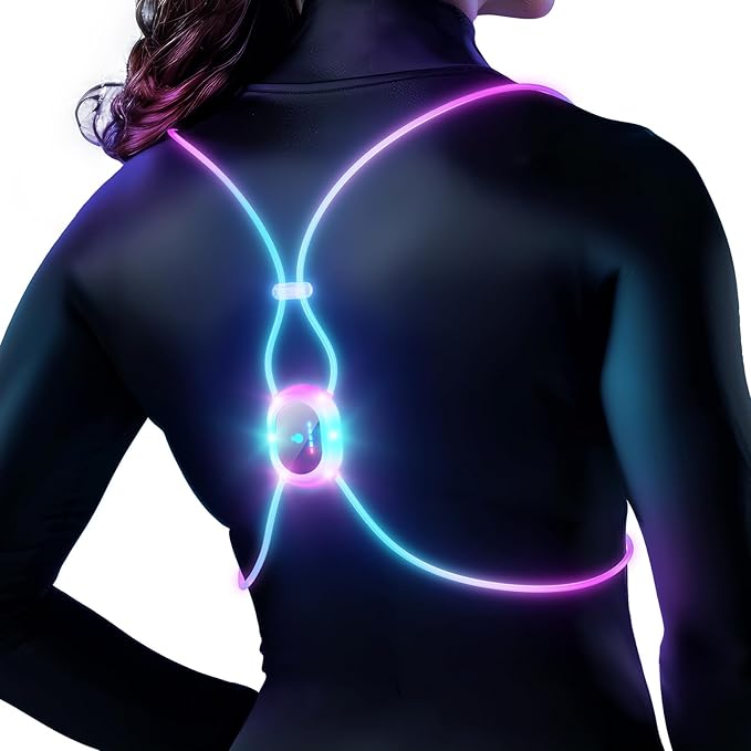Reflective Running Vest, Running Lights For Runners, Reflective Running Gear Walking Vest For Women, Night Running Gear, Light Up Running Vest, Gifts For Runners, Safety Running Vest For Women & Men