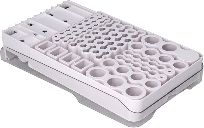 Battery Organizer Storage Box with Tester,Clear Lid Battery Organizer Storage Case Holder Holds 93 Batteries Battery Storage Box Battery Carrying Case(Batteries are Not Included)