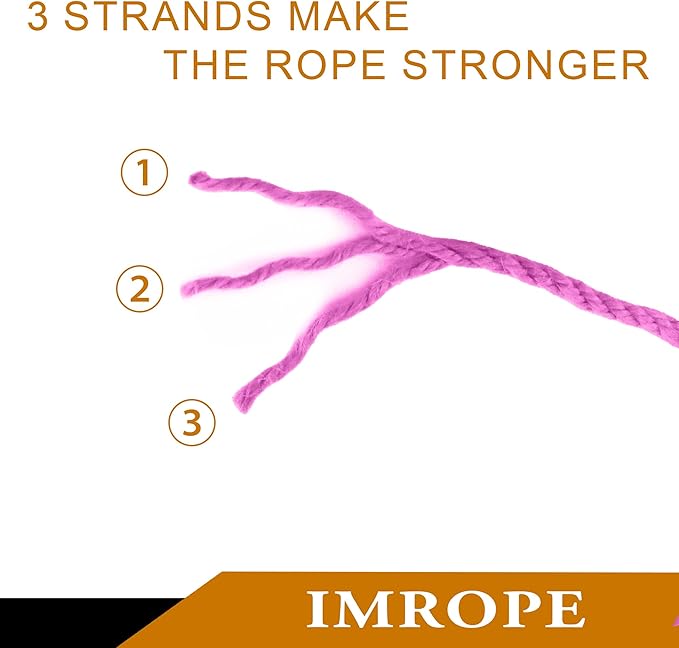4mm x 400 Feet Pink Jute Rope, Twine for Gardening Tomato Climbing Plant Tie Floristry Crafts Gift Wrapping Packing Decor