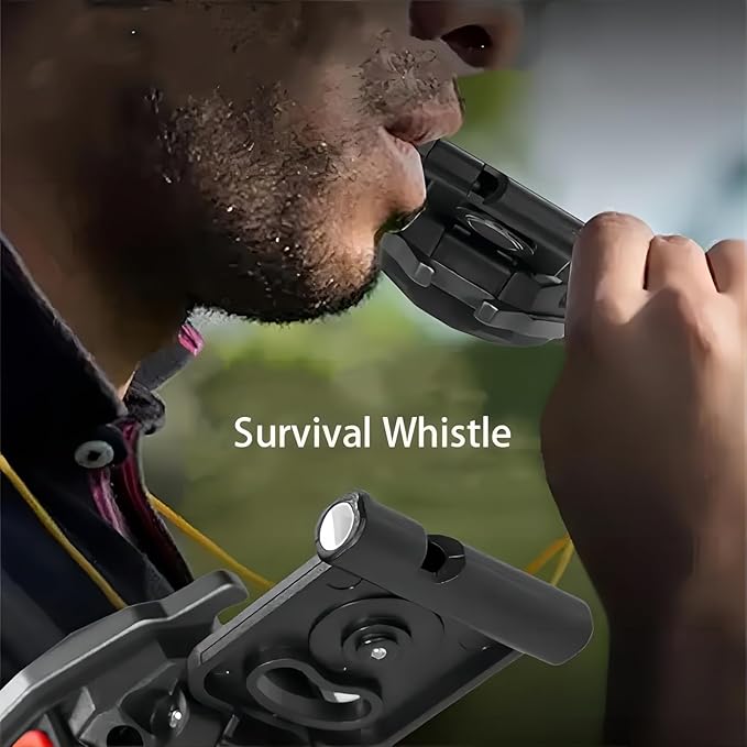 Portable Outdoor Strong Mini Lighter Multifunctional Floodlight with Rechargeable USB Charging,Emergency Tool Magnetic Base, Whistle, Screwdriver, Seat Belt Cutter for Camping Fishing Hiking (4)