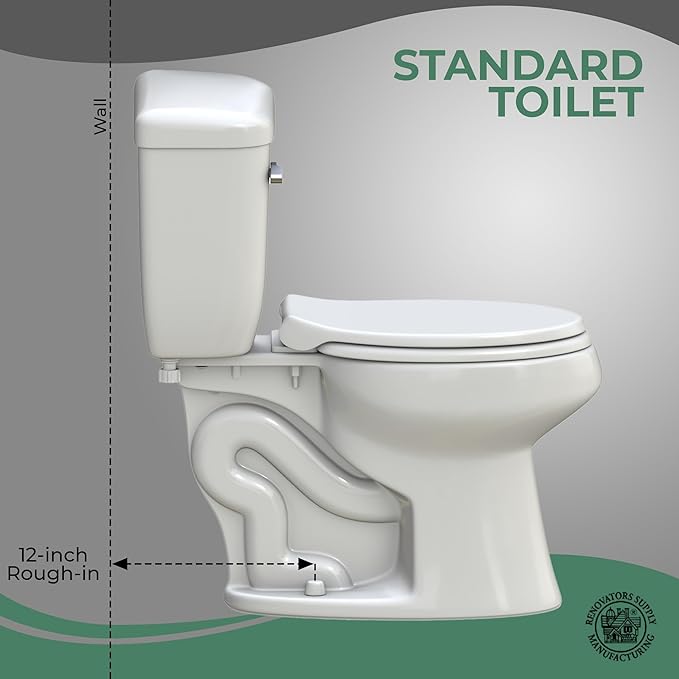 Renovators Supply Sheffield Corner 2-Piece Elongated Toilet 33.75"D X 19"W X 32.25"H WaterSense Dual Flush White Elongated Toilet With Slow Close Seat Heavy Duty Porcelain