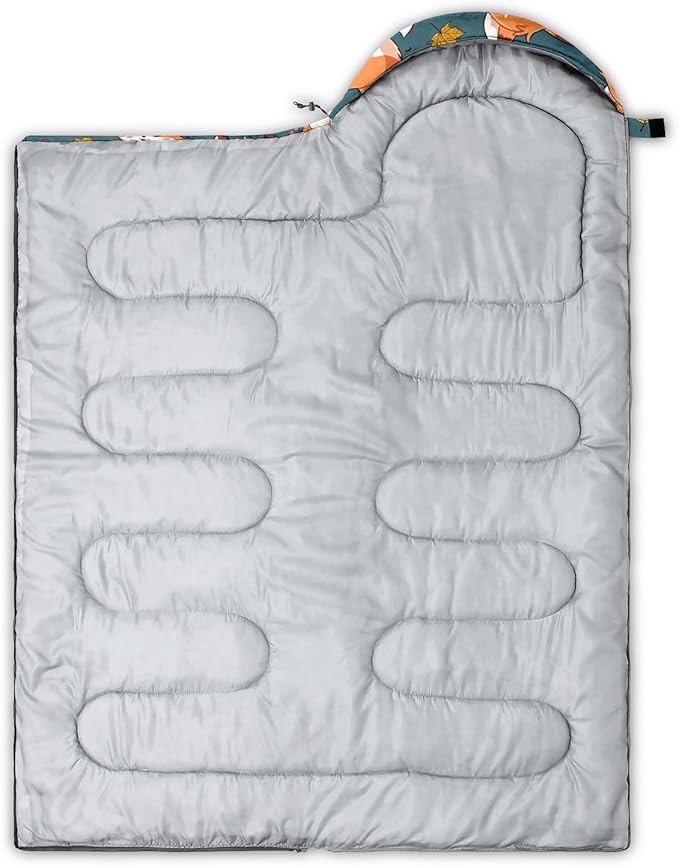 HOSIMA Dear Hunting Pattern Cold Weather Sleeping Bags for Adults,Black Light Weight Sleeping Bags for Kids Adults,WaterProof Sleeping Bags for Outdoors Hiking.