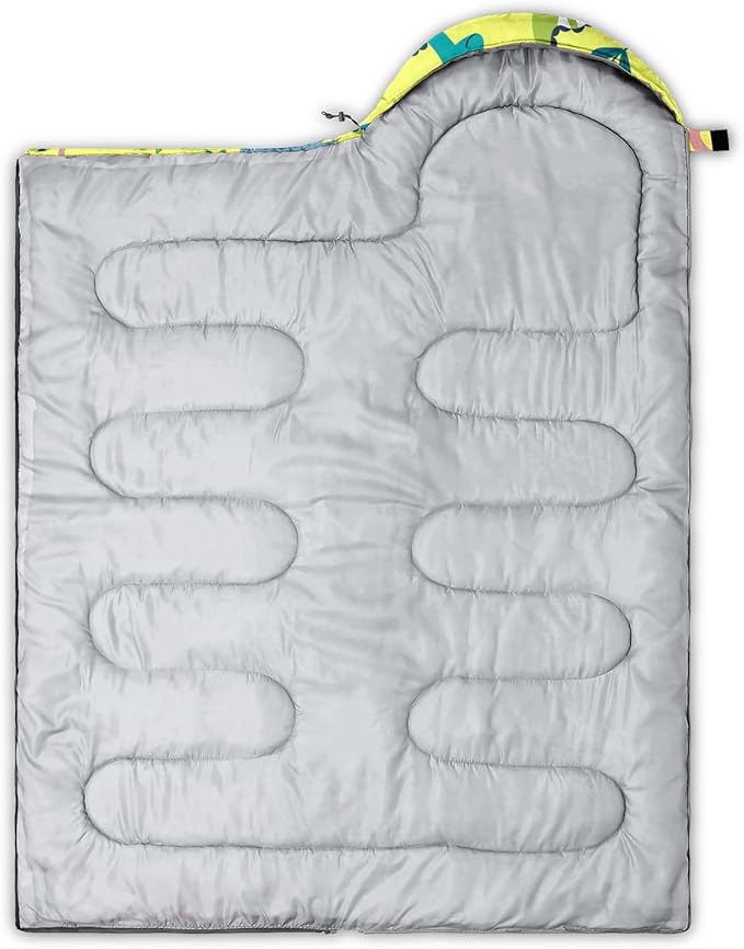 Sleeping Bags for Adults and Kids Backpacking Camping Sleeping Bags for Girls and Boys Lightweight Waterproof Cold/Warm Sleeping Bag for Season Camping Essentials Outdoor Travel with Compression Bags