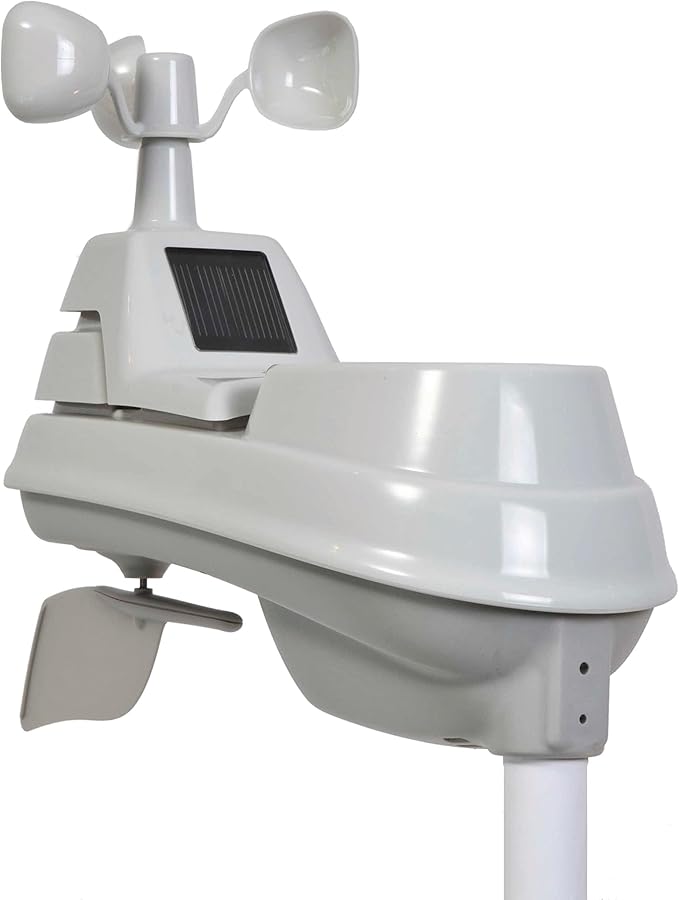 AcuRite Iris Wireless Weather Station for Indoor and Outdoor Temperature and Humidity with Rain Gauge and Wind Speed/Direction on a Home Weather Station Digital Display (01512M)