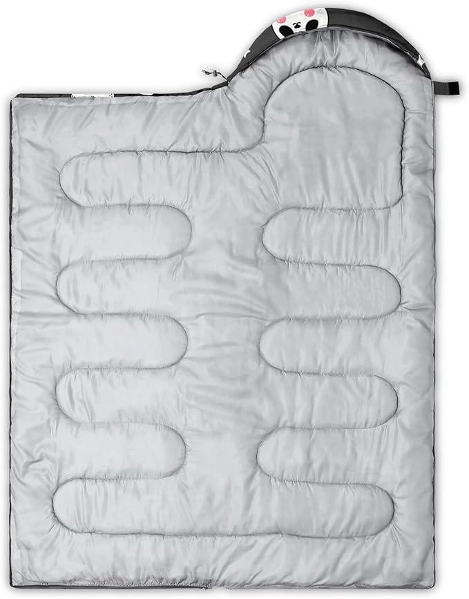 QOOMO Camping Sleeping Bags,3 Season Warm & Cool Weather,Lightweight,Waterproof Sleeping Bags for Adults & Kids,Traveling,and Outdoors,Camping Gear Equipment