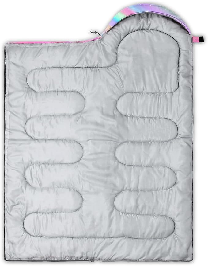 Sleeping Bags for Adults Kids,Backpacking Camping Sleeping Bag for Girls Boys Lightweight Waterproof Cold/Warm Weather Sleeping Bag for All Season