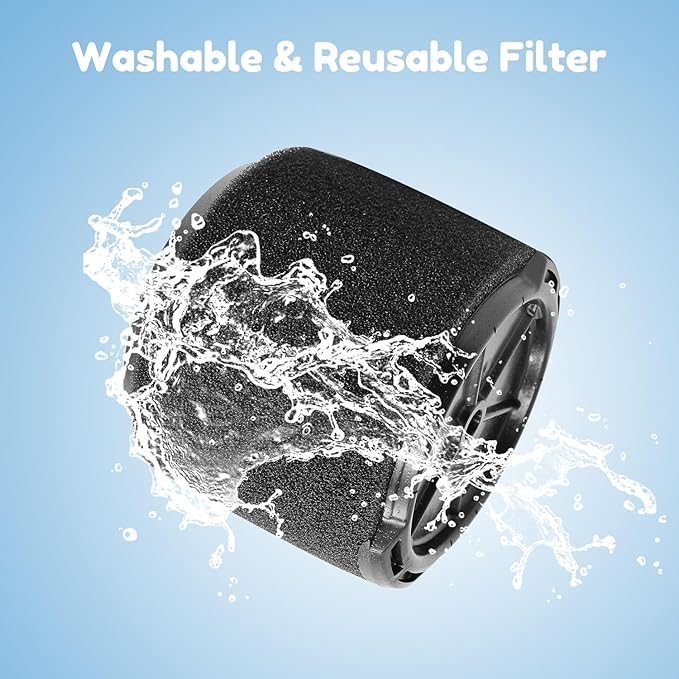 1 Pack VF3700 Filter (Single Wet Application Foam Filter Cartridge) Fit for 3 to 4.5 Gallon RIDGID Wet/Dry Shop Vacuums