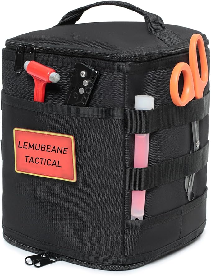 Tactical Camping Storage Bag 7L Utility Tote Bag Trunk Organizer (OD Green)
