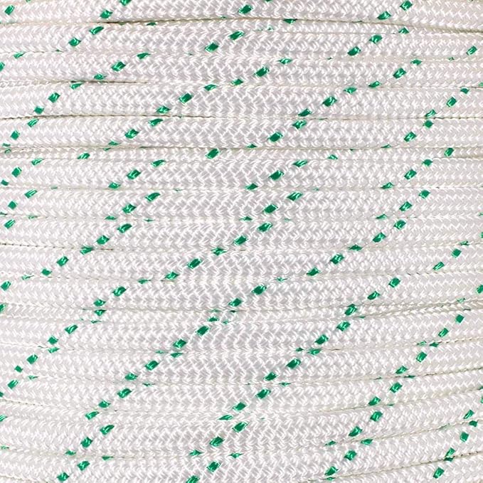 Rope and Cord Double Braid Pulling Rope – Super Strong Composite Rope with Built-in Pulling Eyes (3/8" | 600' Spool)