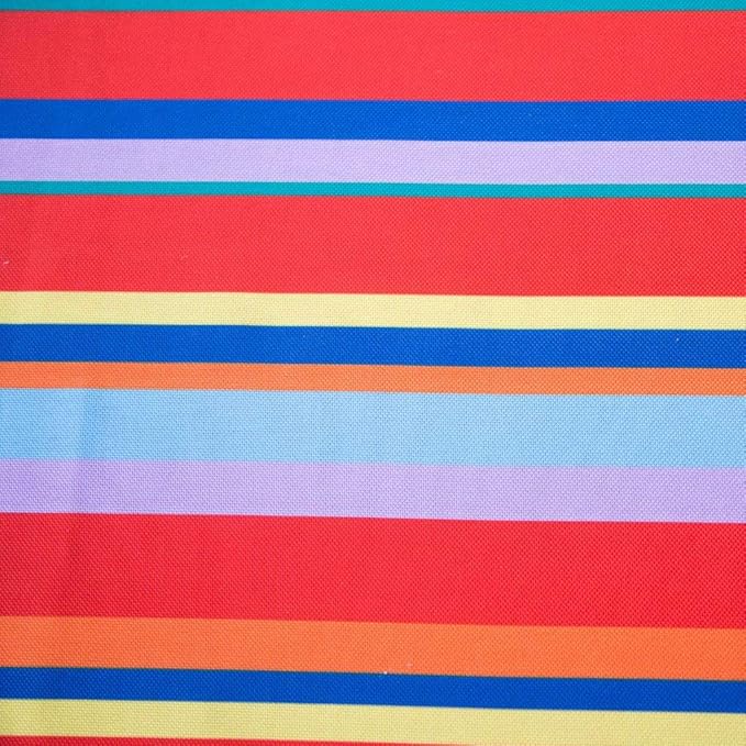 Poise3EHome 60X84 Outdoor/Indoor Waterproof Spillproof Rectangle Tablecloth for Camping Picnic Party Patio Table Spring, Color Stripe