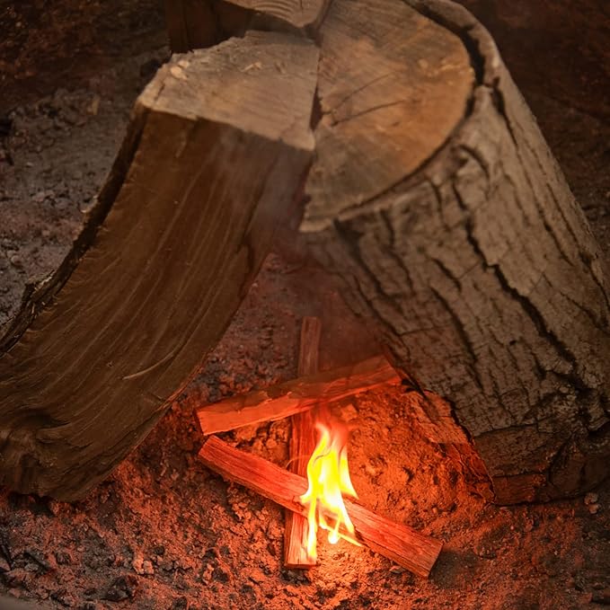 40lb Fatwood Fire Starter Sticks, Fire Starters for Fire Pit, Campfire, Wood Stoves, Fireplaces, Bonfires, Easy Start Fire with Just 2 Sticks in All Weather Conditions by Billy Buckskin (40 Pound Bag)