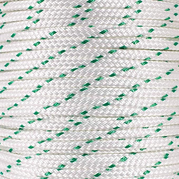 Rope and Cord Double Braid Pulling Rope – Super Strong Composite Rope with Built-in Pulling Eyes (5/16" | 600' Spool)