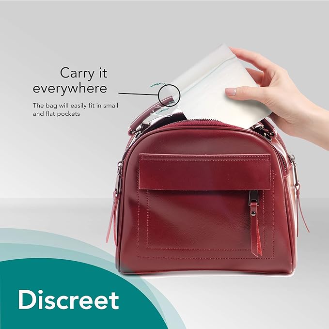 The Original Carebag Emesis Bag with Super Absorbent Pouch- Absorbs 16 oz, No More Leaks and Splashes- Single Use- Reduces Odors- Easy Disposal, 60 Count (3 Boxes of 20)