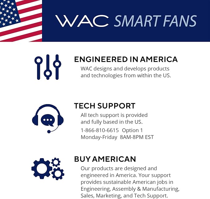 WAC Smart Fans Swirl Indoor and Outdoor 3-Blade Smart Home Ceiling Fan 54in Matte White Adjustable CCT 2700-3000-4000-5000K LED Light Kit and Remote Control works with Alexa and iOS or Android App