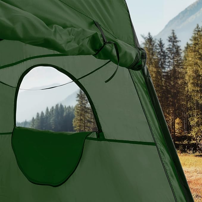 RecPro Portable Pop Up Privacy Tent | Changing Room, Toilet, Shower, Rain Shelter for Camping & Beach | Includes Carry Bag, Ground Cover, and rain Cover