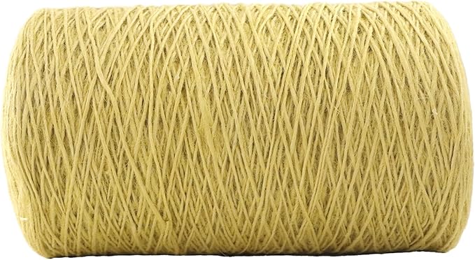 1mm x 1500 Feet Yellow Jute Rope, Twine for Gardening Tomato Climbing Plant Tie Floristry Crafts Gift Wrapping Packing Decor
