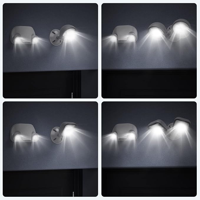 Led Emergency Light with Remote Capable, Adjustable LED Lamp Heads Exit Lighting, Backup Battery White Emergency Lights, 120V-277V Dual Voltage, UL Certified (1 Pack)
