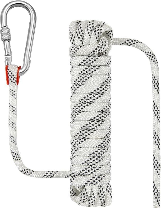Outdoor Rope for Marine, Hunting, Boating, Fishing, Rafting, Camping, Hiking, Anchor, Mooring, Floating, Dock Lines, Kayak, Canoe, Rescuing, Knotting Practice 5/16 in x 15 ft White