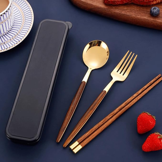 1Pcs Simple Utensil Holder with Lid, Reusable Utensils Wheat Straw Travel Cutlery Box,Portable Flatware Box Travel Tableware Storage Case, Simple Tableware Storage Box Case for Cutlery Kit (black)
