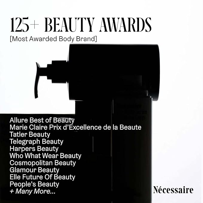 Nécessaire The Body Wash Santal - Natural Body Wash for Women & Men, Therapeutic Shower Gel with Epsom Salt + Minerals. Gel Cleanse, 8.4 fl oz.