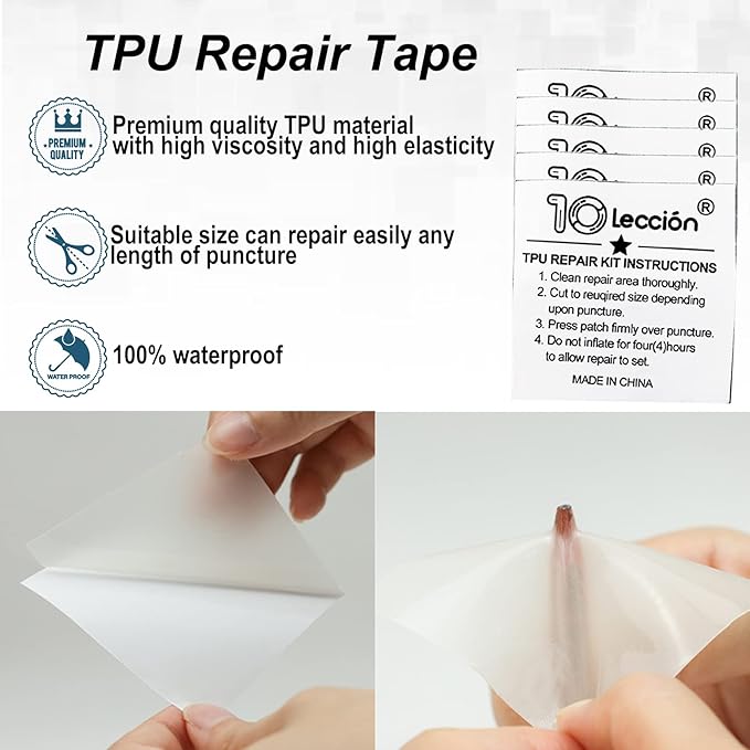 3 in x 19 ft Roll TPU Pool Patch Repair Kit for Air Mattress, Swimming Pool, Bounce House, Tent, Canvas, Canopy, Pool Floats, Tubes Air Bed and Inflatable Toys