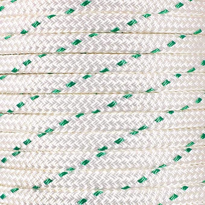 Rope and Cord Double Braid Pulling Rope – Super Strong Composite Rope with Built-in Pulling Eyes (1/2" | 600' Spool)