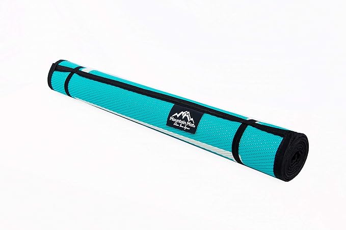 3x6 Teal Outdoor RV Patio Mat – Extra Thick 5mm Recycled Poly Rug – Waterproof, Reversible, Heavy-Duty – Compact Premium Camping Mat for Deck, Patio, Beach (Teal, 3' x 6')