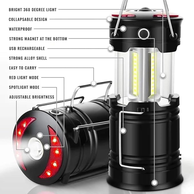 Night Buddy LED Headlamp Rechargeable Flashlight for Adults Camping Essentials Backpacking Lights 4X Brighter Other Headlight Headband Lamp 5 Light Modes Hiking Gear Must Haves (Headlamp + Lantern)