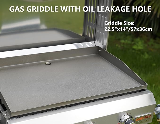 Tabletop Gas Griddle with Foldable Legs, Portable 3-Burner Propane Gas Flat Top Grill Griddle for Outdoor Cooking Patio Barbecue Camping Tailgating RV BBQ, Stainless Steel, #GS309