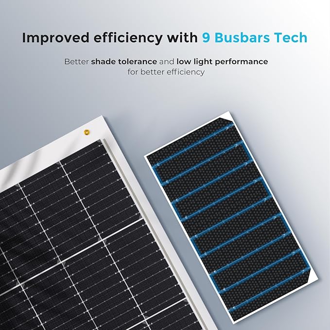 Renogy Flexible Solar Panel 100 Watt, 240° Ultra Flexible 100W Solar Panel 12 Volt for Marine RV Cabin Van Car Uneven Surfaces Off-Grid Essentials