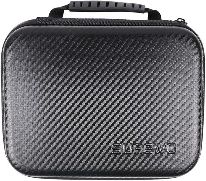 SUREWO Hard Case for GoPro,Surface-Waterproof Carrying Case Compatible with GoPro Hero 13/12/11/10/9/8/7/(2018)/6/5 Black,DJI Osmo Action,AKASO/Campark and More (Medium)