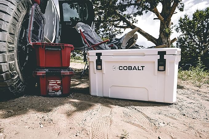 Cobalt 55 Quart Roto Molded Super Ice Cooler | Large Ice Chest - Long Term Ice Retention |