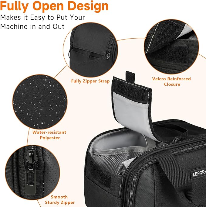 Travel Carrying Bag Compatible with ResMed AirMini/Z2 Auto CPAP Machine and Accessories,Portable Storage Organizer Case Fits for CPAP Equipment and Supplies(Bag Only)