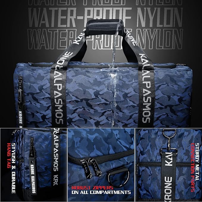 Sneaker Bag for Travel/Sneakerhead gift/Outdoor Sports Bag/Gym Bag /, A Multi-functional Travel Duffel Bag with 3 Adjustable Dividers, & Shoulder Strap,Made of Nylon, by Krone Kalpasmos-classic