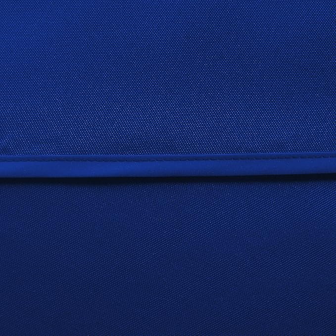 LUSHVIDA Square Outdoor Tablecloth with Umbrella Hole and Zipper, 60x60 Inch Blue, Washable Waterproof Table Cloth Spill Proof Wrinkle Free Table Cover for Patio Spring Summer Picnic BBQS