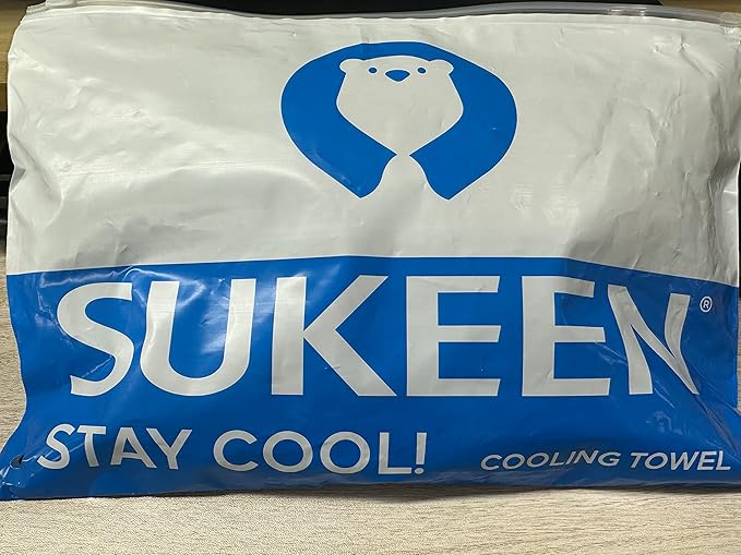 Sukeen 4Pack Cooling Towel (40"x12") for Neck and Face, Soft & Breathable Chilly Sports Towel, Quick-Drying Sweat Absorbing Cooling Neck Wraps with Cooling Tech. for Yoga, Sport, Running, Workout